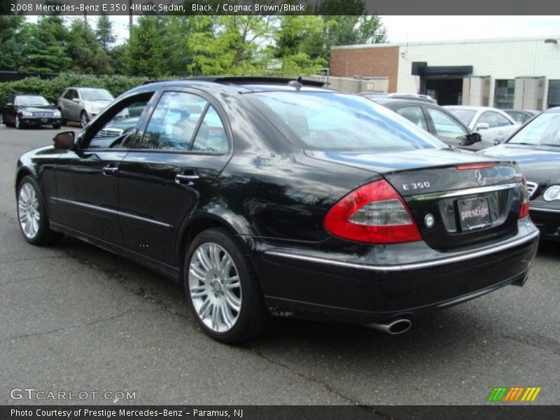 Black / Cognac Brown/Black 2008 Mercedes-Benz E 350 4Matic Sedan