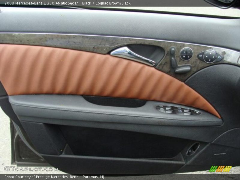 Black / Cognac Brown/Black 2008 Mercedes-Benz E 350 4Matic Sedan