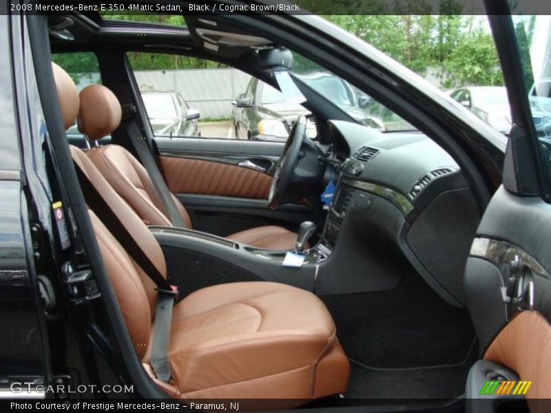 Black / Cognac Brown/Black 2008 Mercedes-Benz E 350 4Matic Sedan
