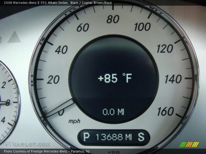 Black / Cognac Brown/Black 2008 Mercedes-Benz E 350 4Matic Sedan