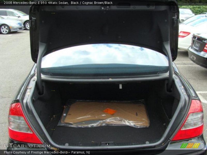 Black / Cognac Brown/Black 2008 Mercedes-Benz E 350 4Matic Sedan