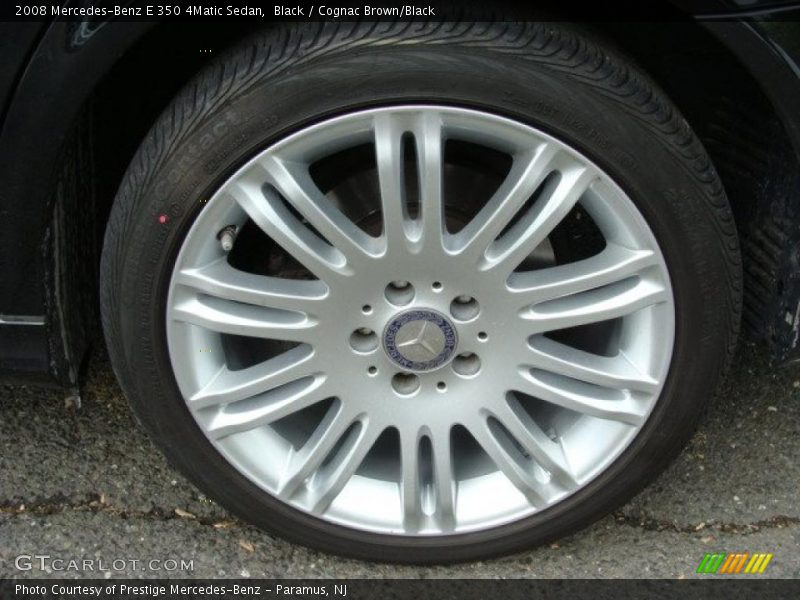 Black / Cognac Brown/Black 2008 Mercedes-Benz E 350 4Matic Sedan