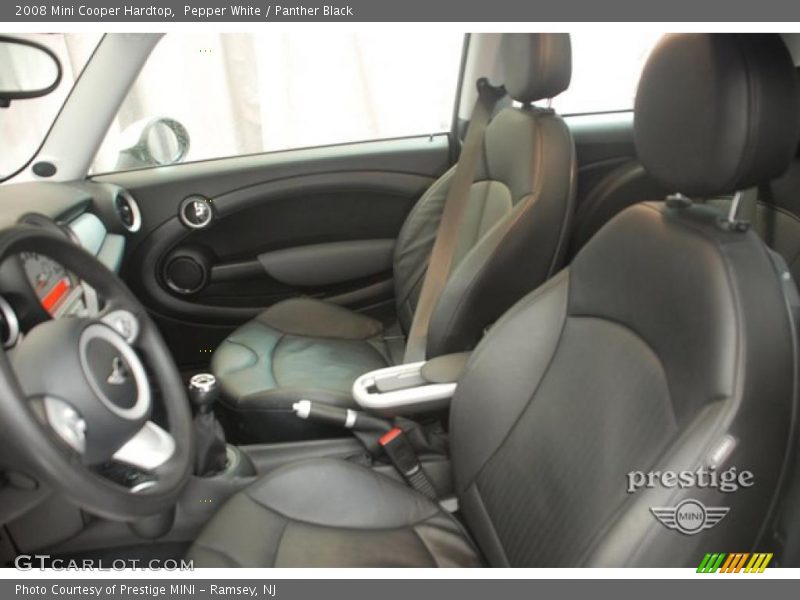Pepper White / Panther Black 2008 Mini Cooper Hardtop