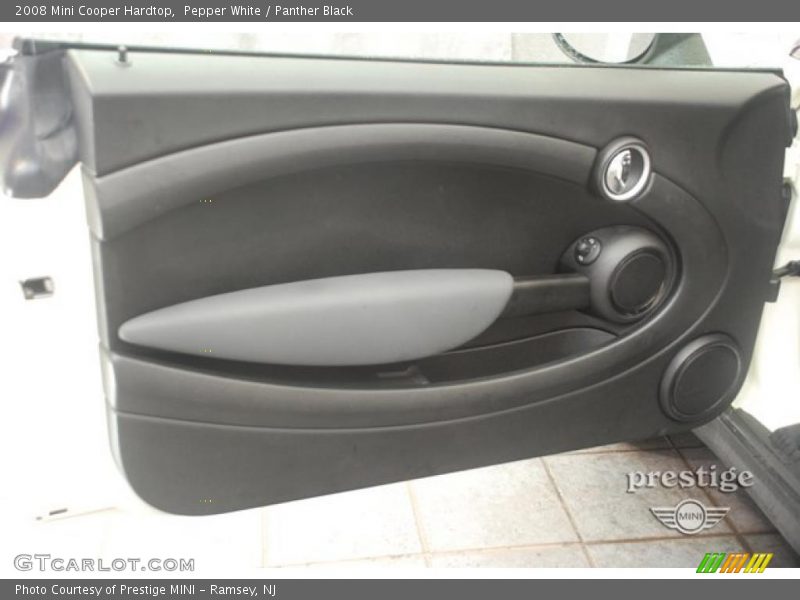 Pepper White / Panther Black 2008 Mini Cooper Hardtop