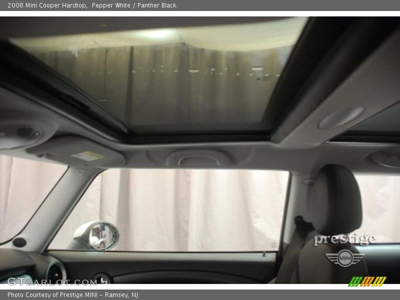Pepper White / Panther Black 2008 Mini Cooper Hardtop