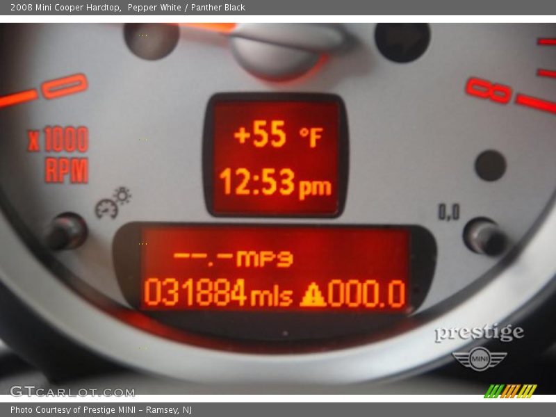 Pepper White / Panther Black 2008 Mini Cooper Hardtop