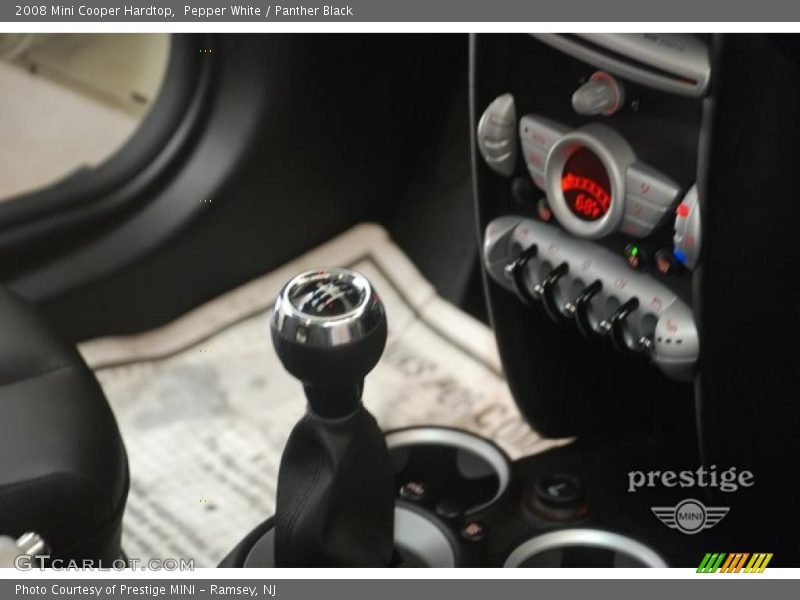 Pepper White / Panther Black 2008 Mini Cooper Hardtop