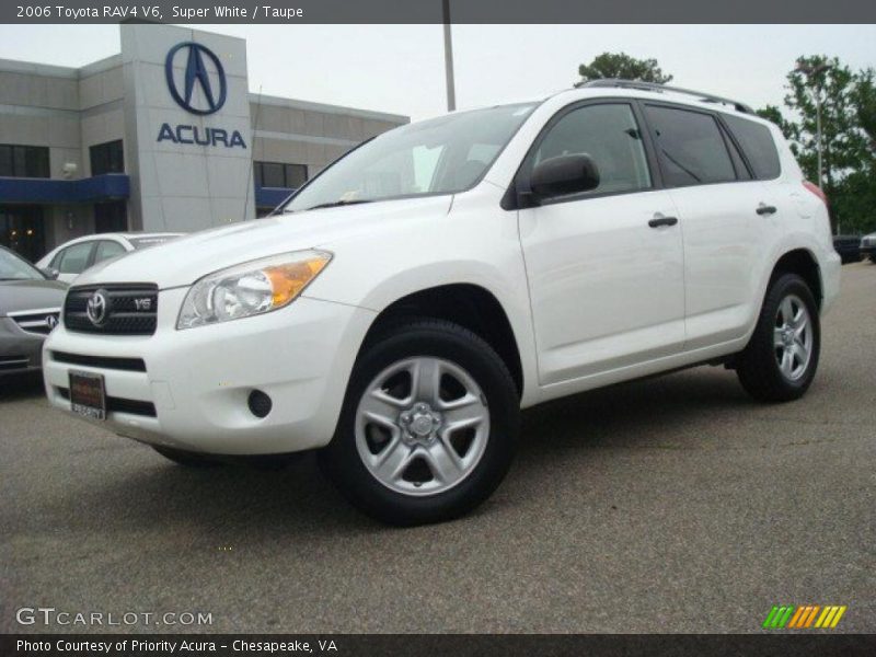 Super White / Taupe 2006 Toyota RAV4 V6