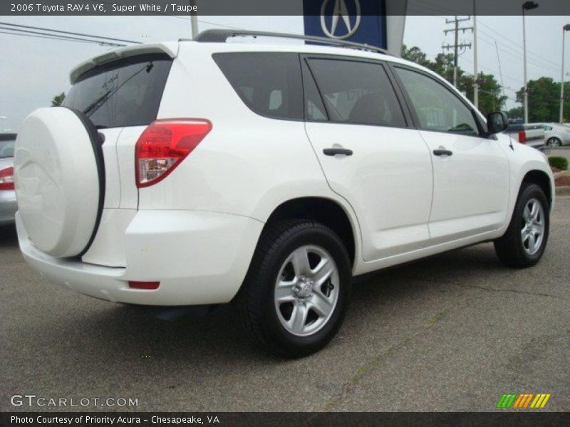 Super White / Taupe 2006 Toyota RAV4 V6