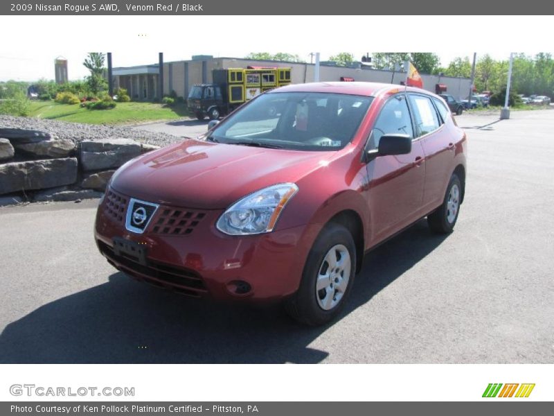 Venom Red / Black 2009 Nissan Rogue S AWD