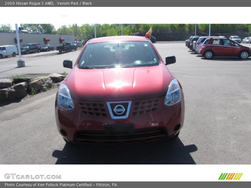 Venom Red / Black 2009 Nissan Rogue S AWD