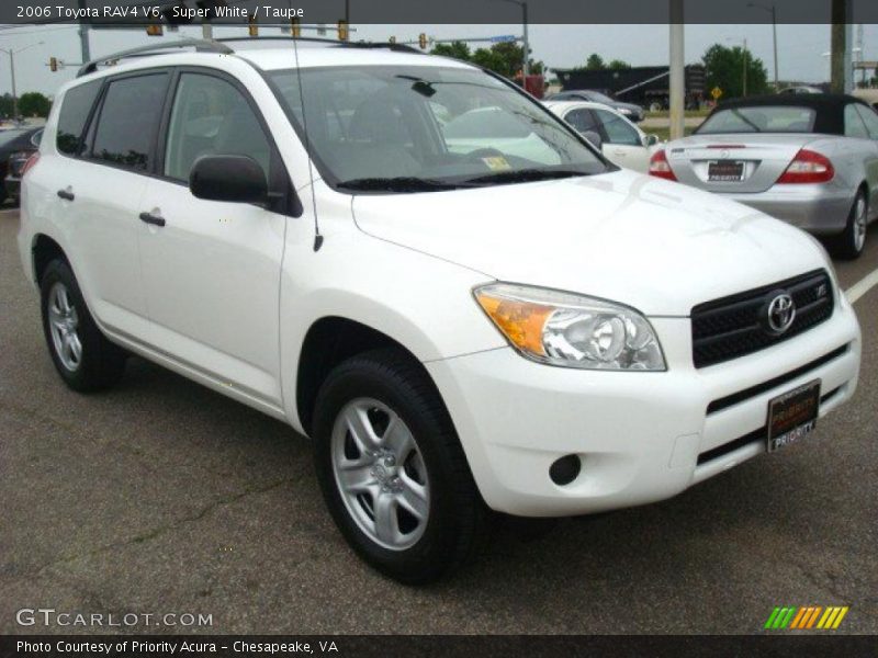 Super White / Taupe 2006 Toyota RAV4 V6