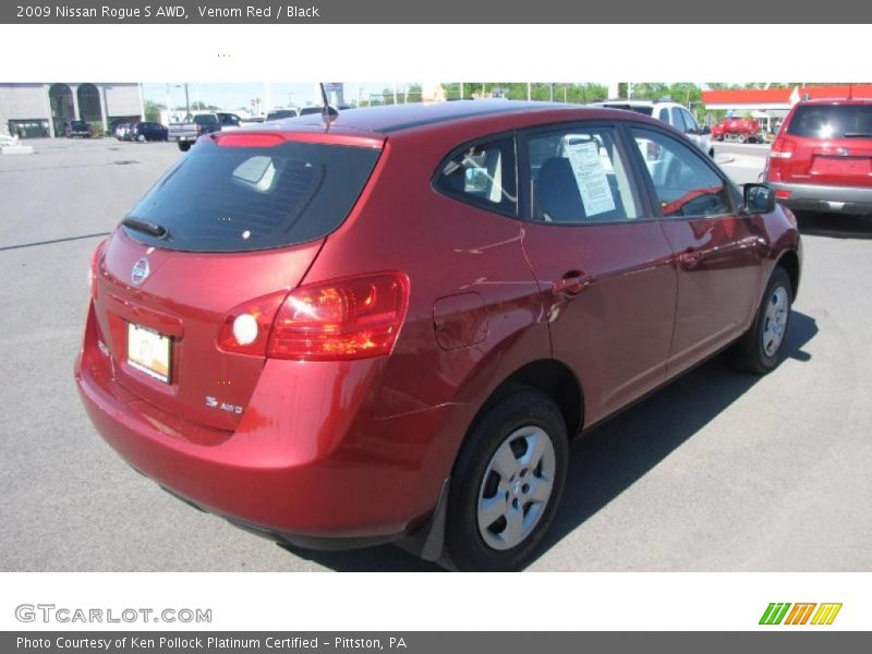 Venom Red / Black 2009 Nissan Rogue S AWD