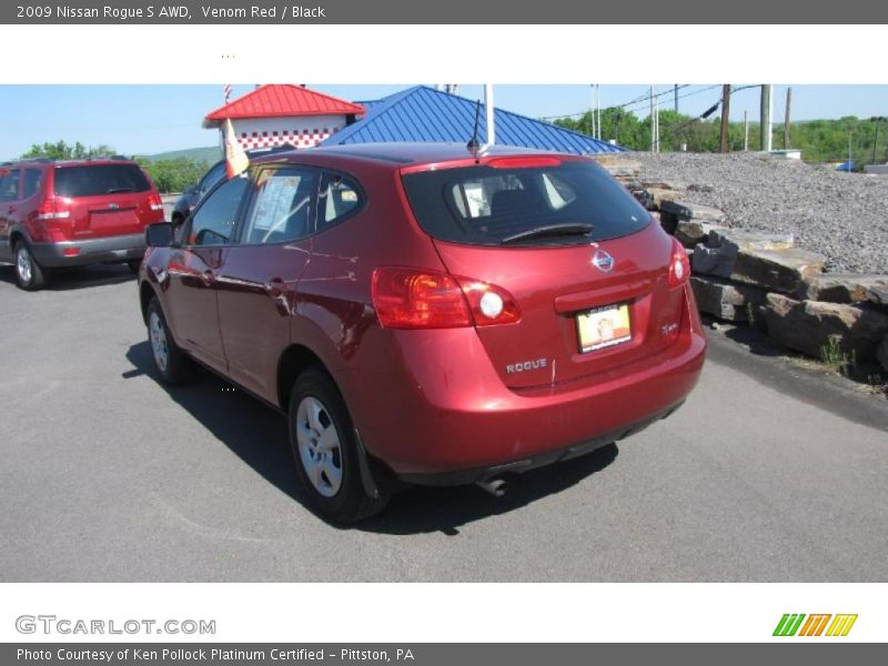 Venom Red / Black 2009 Nissan Rogue S AWD