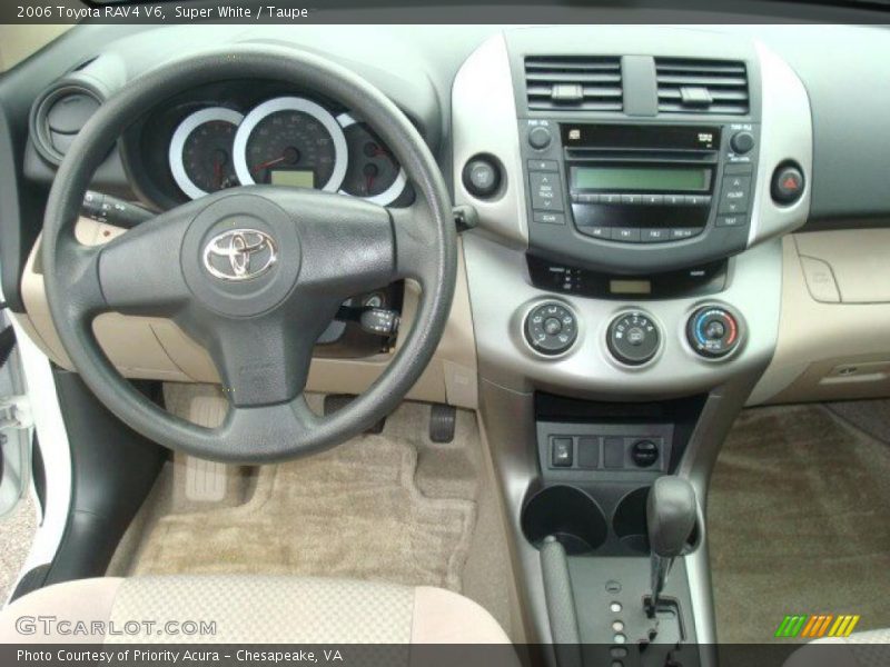 Super White / Taupe 2006 Toyota RAV4 V6