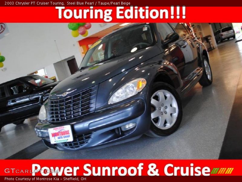 Steel Blue Pearl / Taupe/Pearl Beige 2003 Chrysler PT Cruiser Touring