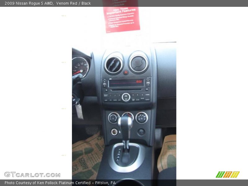Venom Red / Black 2009 Nissan Rogue S AWD