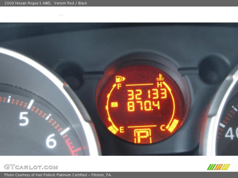 Venom Red / Black 2009 Nissan Rogue S AWD