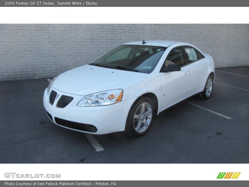Summit White / Ebony 2009 Pontiac G6 GT Sedan