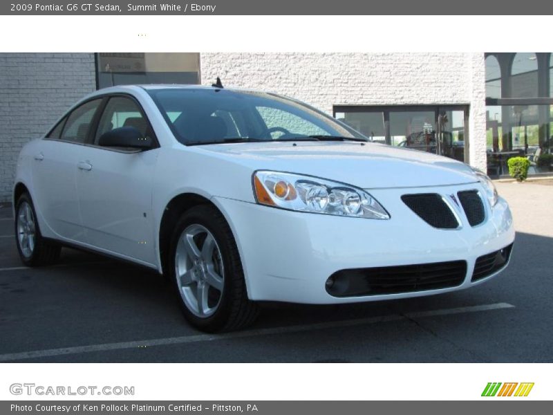 Summit White / Ebony 2009 Pontiac G6 GT Sedan
