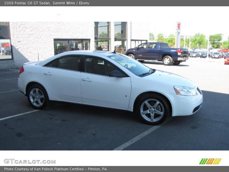 Summit White / Ebony 2009 Pontiac G6 GT Sedan