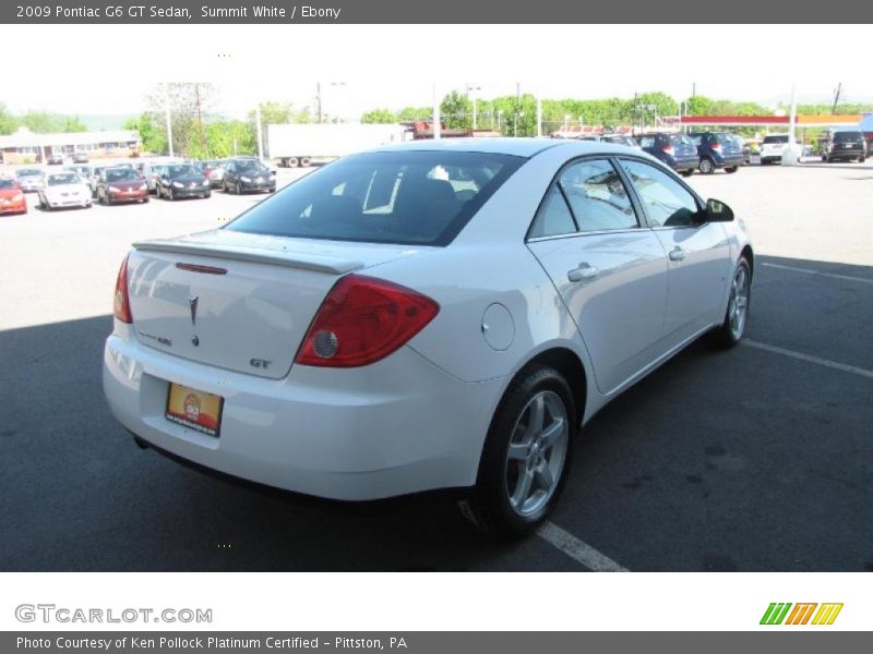 Summit White / Ebony 2009 Pontiac G6 GT Sedan