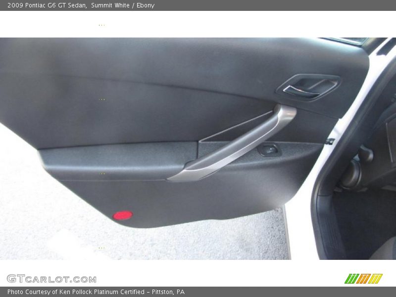 Summit White / Ebony 2009 Pontiac G6 GT Sedan