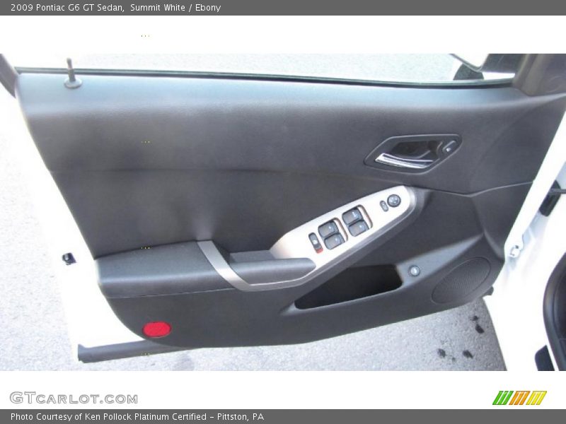 Summit White / Ebony 2009 Pontiac G6 GT Sedan