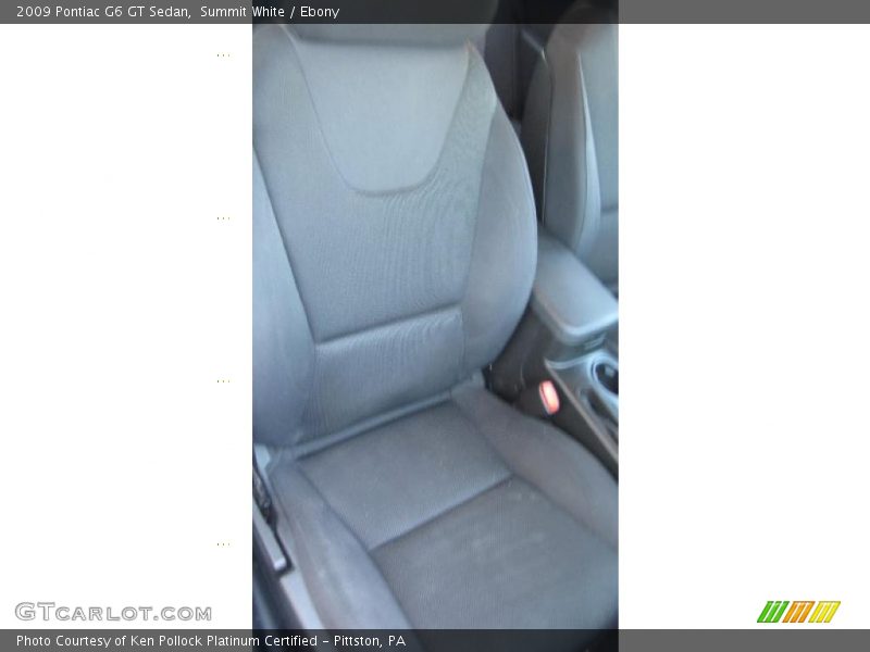 Summit White / Ebony 2009 Pontiac G6 GT Sedan