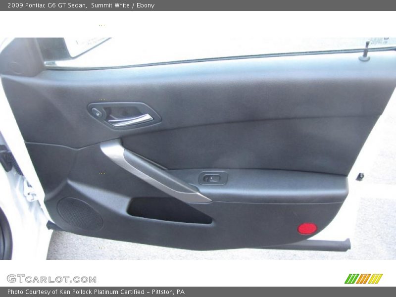 Summit White / Ebony 2009 Pontiac G6 GT Sedan