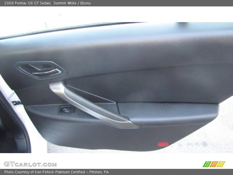Summit White / Ebony 2009 Pontiac G6 GT Sedan
