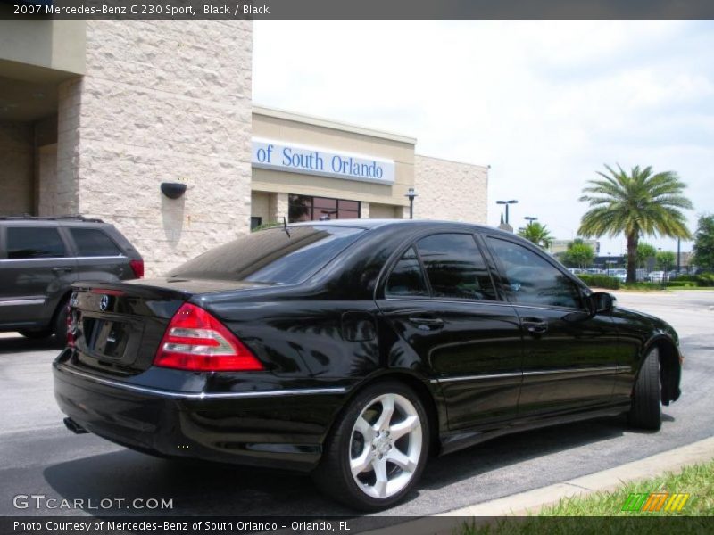 Black / Black 2007 Mercedes-Benz C 230 Sport