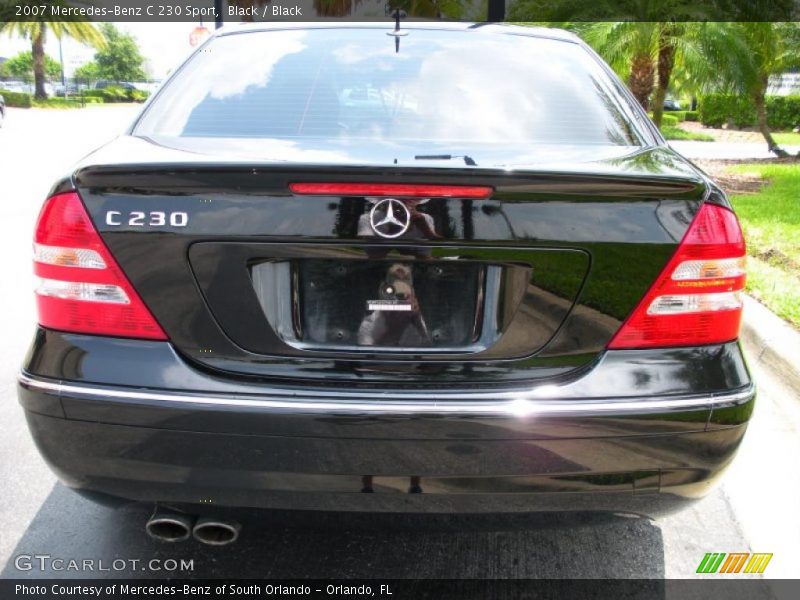 Black / Black 2007 Mercedes-Benz C 230 Sport