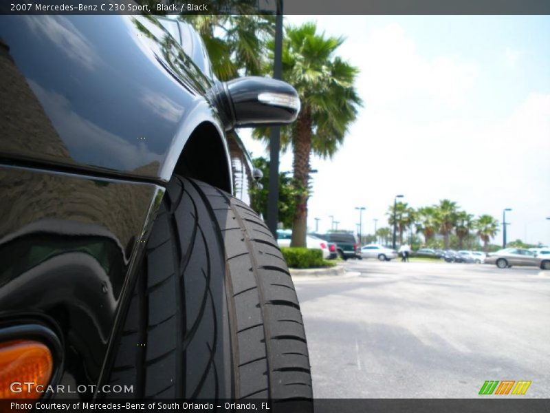 Black / Black 2007 Mercedes-Benz C 230 Sport