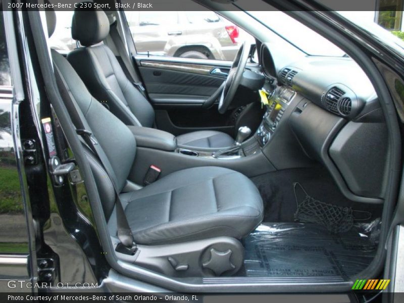 Black / Black 2007 Mercedes-Benz C 230 Sport
