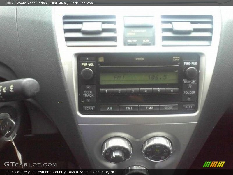 Flint Mica / Dark Charcoal 2007 Toyota Yaris Sedan