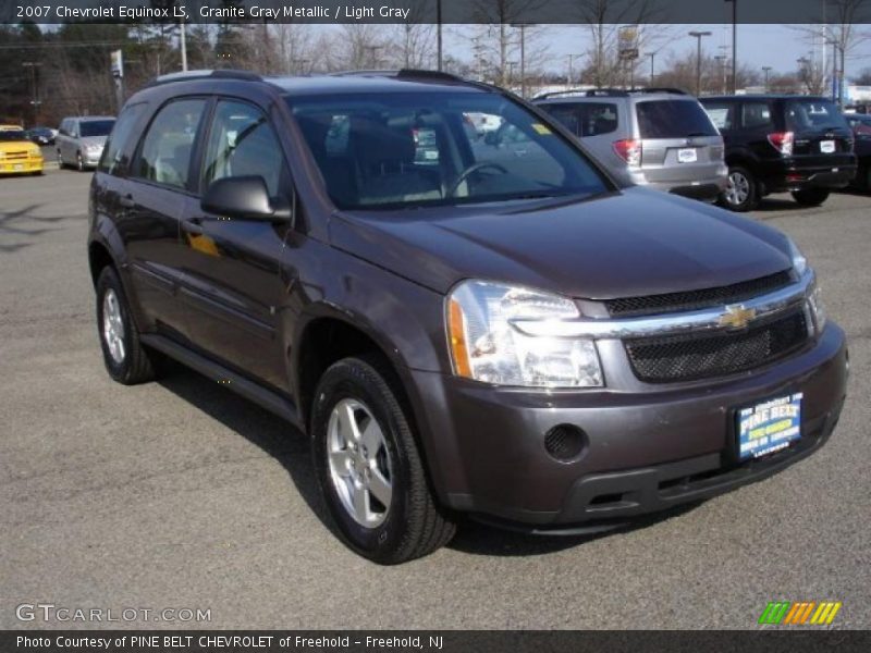 Granite Gray Metallic / Light Gray 2007 Chevrolet Equinox LS