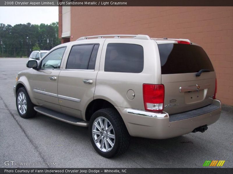 Light Sandstone Metallic / Light Graystone 2008 Chrysler Aspen Limited
