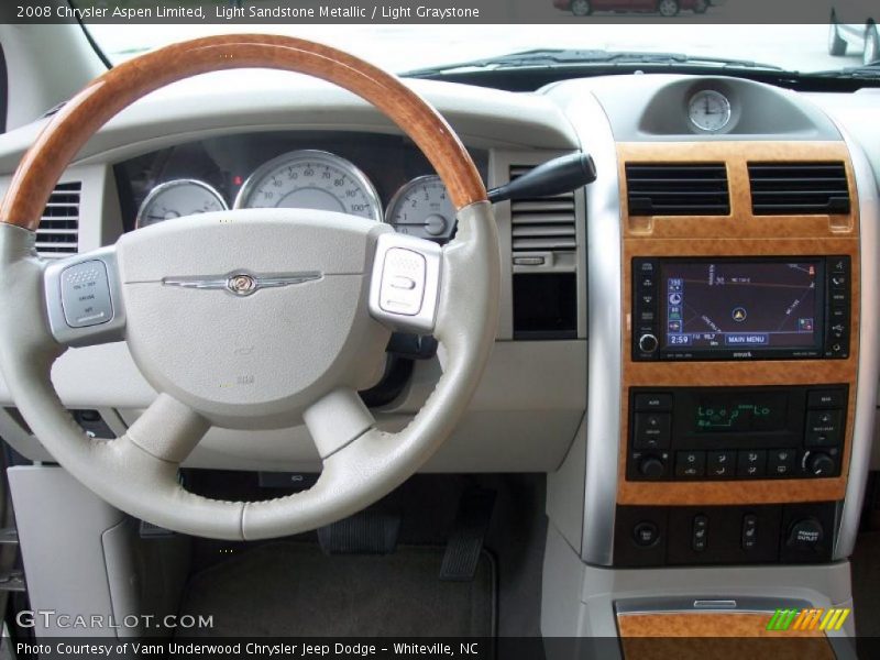 Light Sandstone Metallic / Light Graystone 2008 Chrysler Aspen Limited
