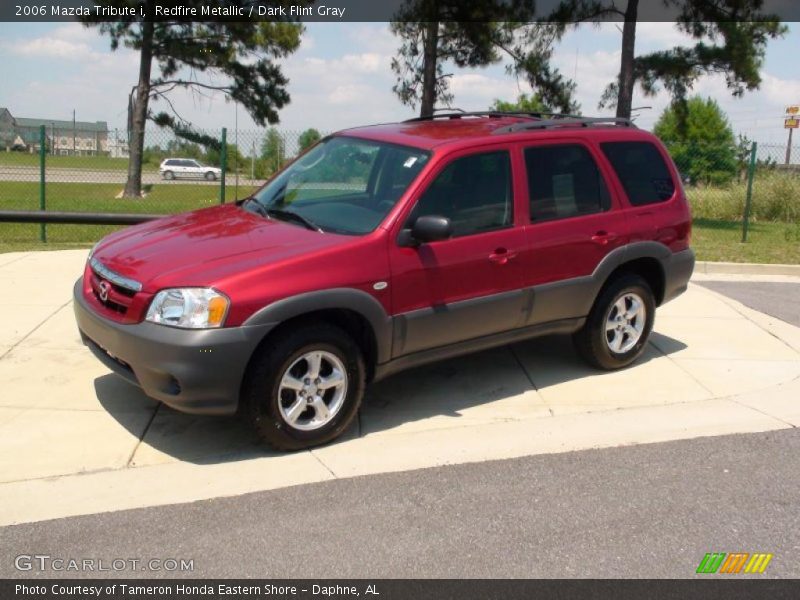 Redfire Metallic / Dark Flint Gray 2006 Mazda Tribute i