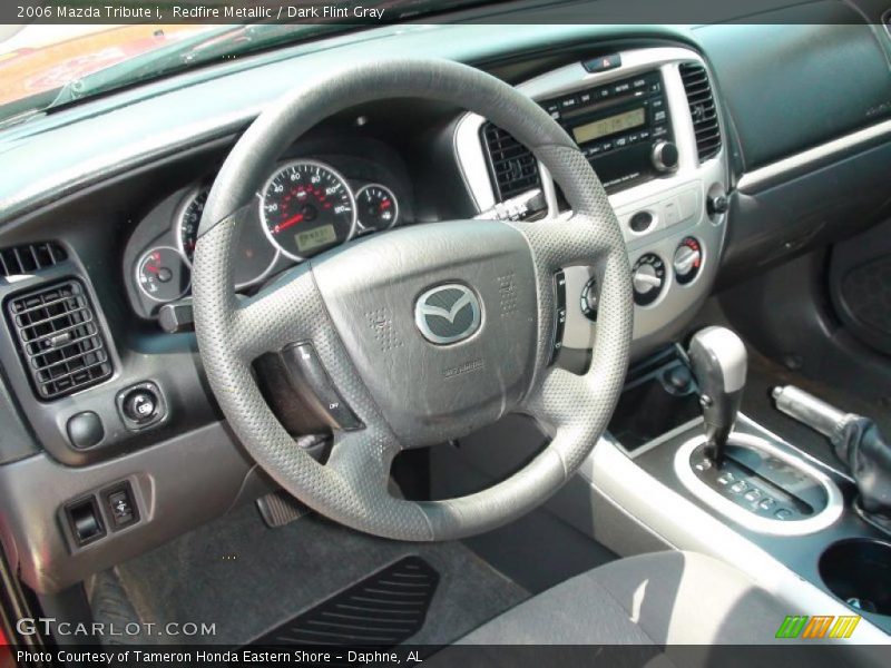 Redfire Metallic / Dark Flint Gray 2006 Mazda Tribute i