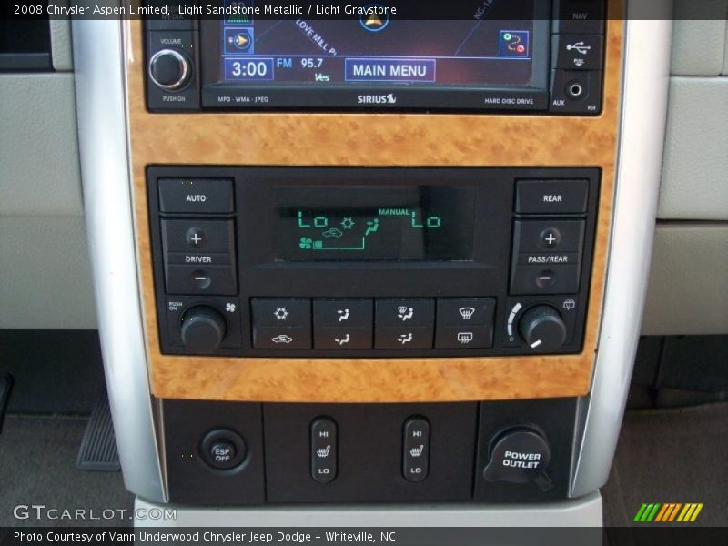 Light Sandstone Metallic / Light Graystone 2008 Chrysler Aspen Limited