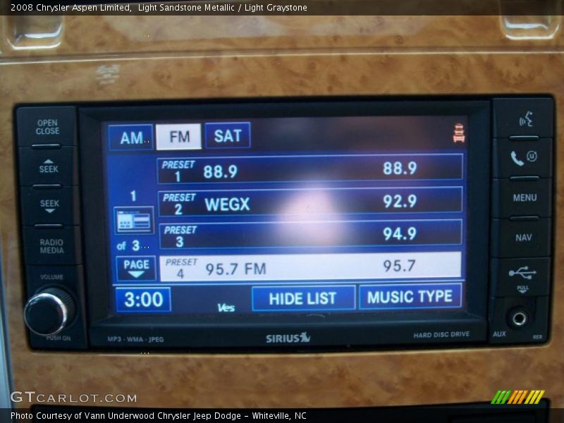 Light Sandstone Metallic / Light Graystone 2008 Chrysler Aspen Limited