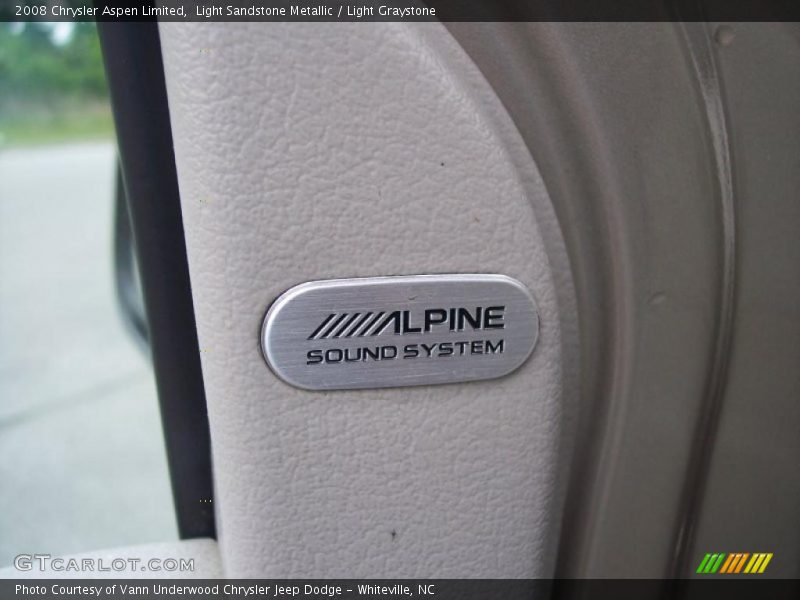 Light Sandstone Metallic / Light Graystone 2008 Chrysler Aspen Limited