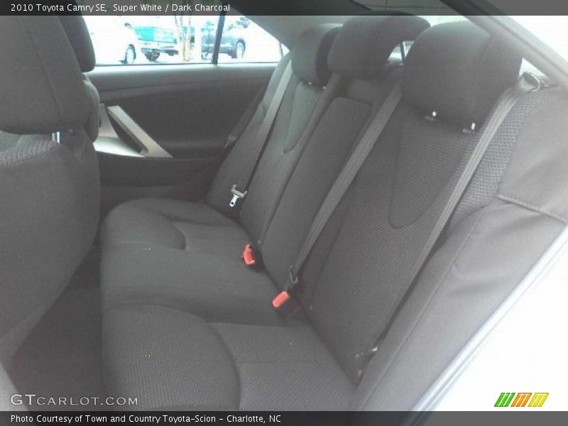 Super White / Dark Charcoal 2010 Toyota Camry SE