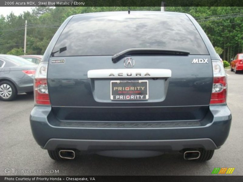 Steel Blue Metallic / Ebony 2006 Acura MDX