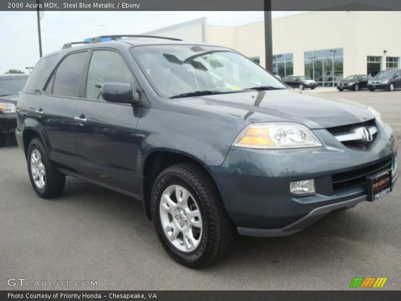 Steel Blue Metallic / Ebony 2006 Acura MDX