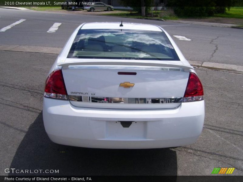 Summit White / Neutral 2010 Chevrolet Impala LT