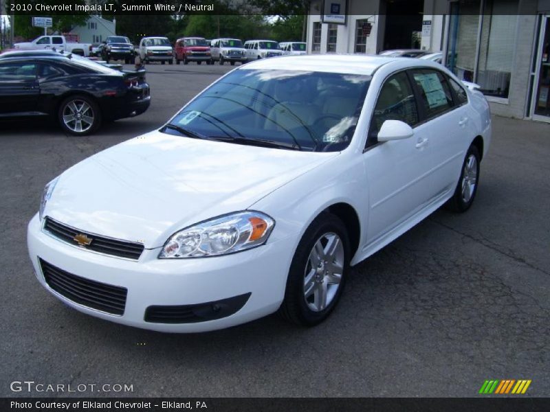 Summit White / Neutral 2010 Chevrolet Impala LT