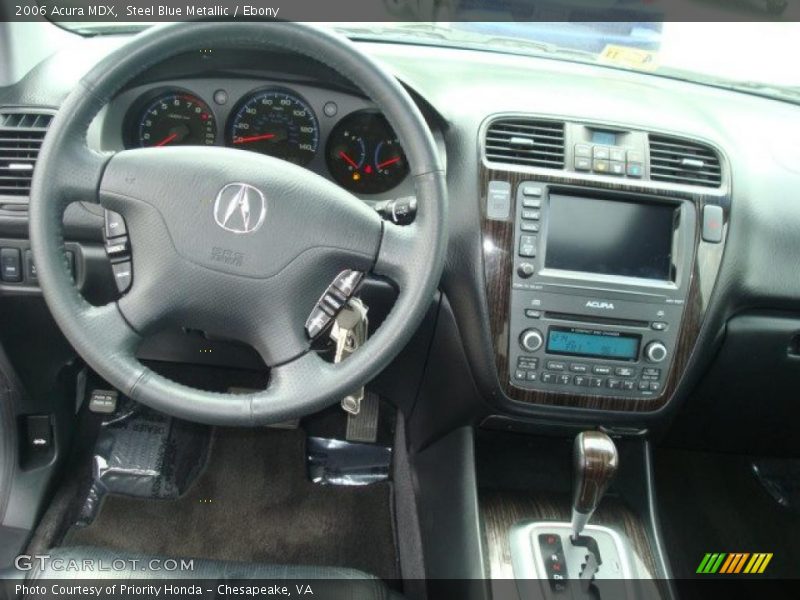Steel Blue Metallic / Ebony 2006 Acura MDX